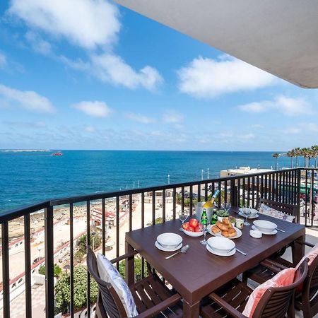 Islet Promenade Seafront Apartment With Large Corner Terrace By Getawaysmalta St. Paul's Bay Luaran gambar